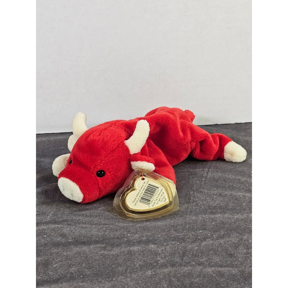 TY Beanie Babies Snort the‎ Red Bull (1995) Vintage